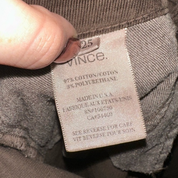 Vince women’s brown corduroy pants 25 retro contemporary fall - Picture 7 of 8